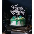 thumbnail image 3 of Topper para pastel Crseniny con brillo plateado Feliz Cumpleaños, 3 of 4