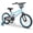Blue, variant on OLAKIDS Kids Bike, 12 14 16 18 Inch Toddler Children BMX Bicycle with DIY Drawing Board Training Wheels Adjustable Seat Handbrake Coaster Brake Safety Bell