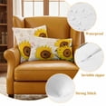 thumbnail image 4 of 2 Pack Outdoor Waterproof Throw Pillow Covers,Summer Farm Sunflower Decorative Rectangle Pillow Case Patio Pillowcases for Chair Couch Sofa 20x12in, 4 of 9