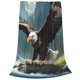 thumbnail image 2 of Balery Forest River Bald Eagle Manta de Felpa Suave y Acogedora – Cobija de Franela Aterciopelada para Cama, Lavable y Cálida para Sofá, Mascotas, Transpirable-40"x30", 2 of 7