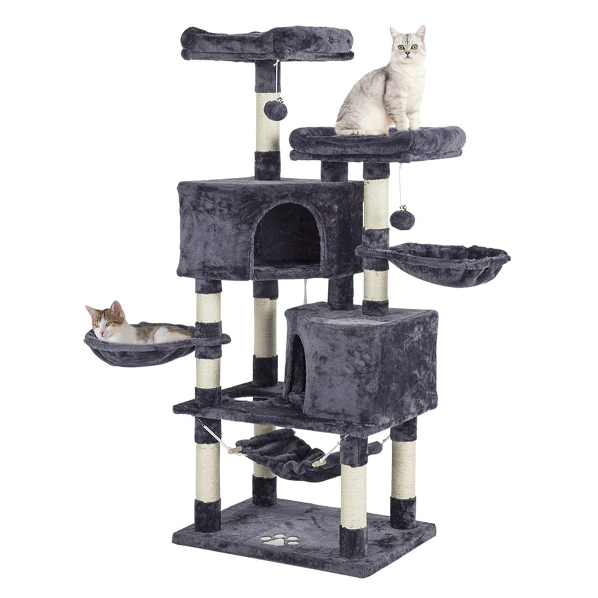 Erommy Multi Level Cat Tree Tower Condo, Outdoor Cat Tower For Large Cats