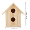 thumbnail image 4 of WRITWAA Wooden Bird Nest Beige Parrot Breeding Box Durable Pet Supplies 2Pcs, 4 of 8