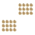thumbnail image 4 of Servilleteros de Metal Dorado Inteprter 12x No Deformables 3D Flor Boda, 4 of 6