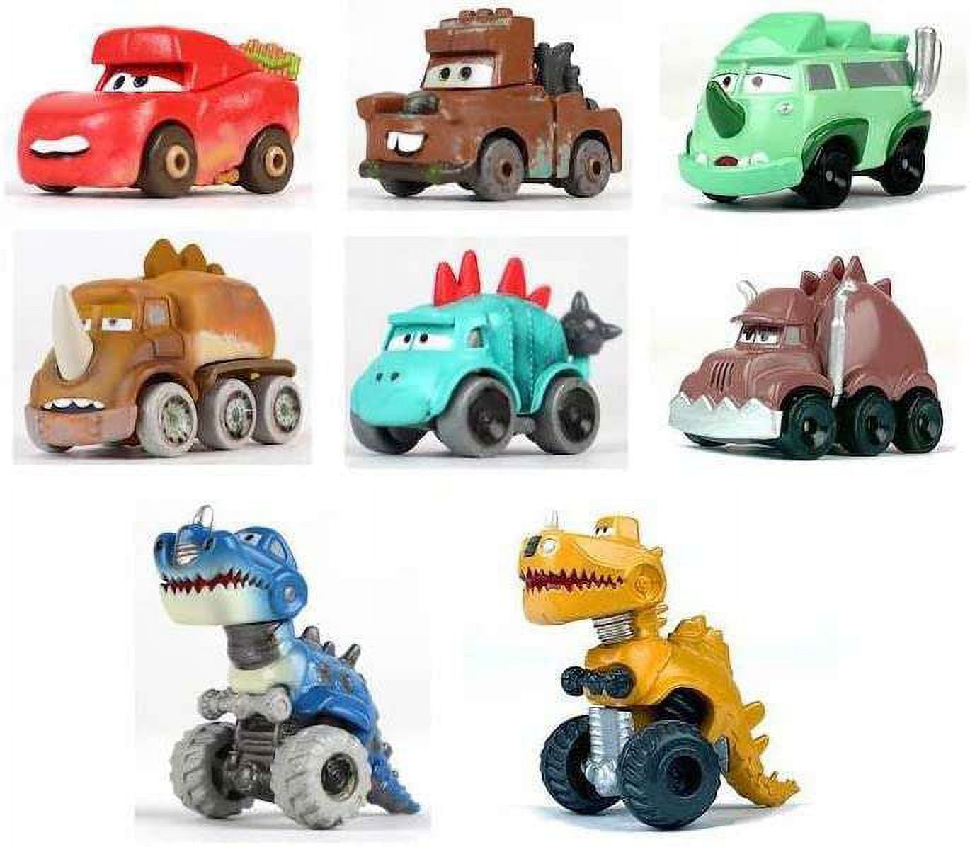 Mattel Disney Cars Mini Racers Dino Egg Cruisers Play Vehicles Mystery Box, Die-cast Metal, 36 Count
