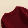 thumbnail image 4 of Okbabeha Toddler Baby Girl Boy Sweaters Knit Long Sleeve Crewneck Warm Pullover Sweatshirt Fall Winter Clothes 0-5T, 4 of 7