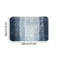 thumbnail image 3 of Btomtd 19.68' x 31.49' Flocked Entryway Mat Bath Absorbent Floor Mat Plush Doormat for Tub Shower Area Non Slide Carpet Kitchen Foot Rug, Navy, 3 of 6