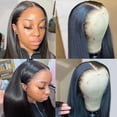 thumbnail image 4 of 13x6 DOPI Lace Frontal Wig Human Hair Straight 360 Glueless Full Lace Wigs Pre Plucked 13x4 Transparent Wig On Sale Clearance, 4 of 4