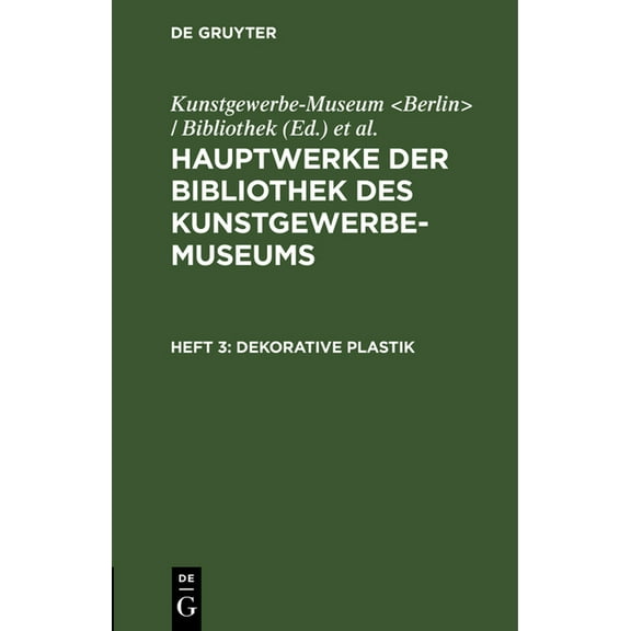 Dekorative Plastik, (Hardcover)