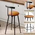 thumbnail image 4 of Taburetes de Bar IRCPEN Juego de 2 con Asiento y Respaldo de PU 93 cm, 4 of 8