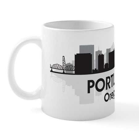 

CafePress - Portland Skyline Mug - 11 oz Ceramic Mug - Novelty Coffee Tea Cup