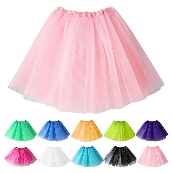 Skirt For Women A skirt Tutu Skirt Adult Dance Fluffy Skirt Three-Layer Six Piece Mesh Skirt Half Skirt