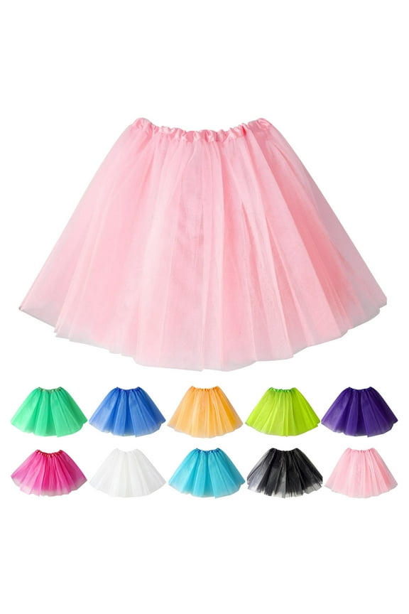 Skirt For Women A skirt Tutu Skirt Adult Dance Fluffy Skirt Three-Layer Six Piece Mesh Skirt Half Skirt