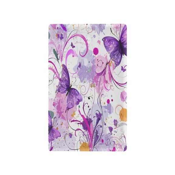 Light Switch Cover Switch Plate Outlet Cover Plug Cover for Electrical Unused Outlet Cover Purple Butterfly with Swirls
