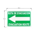 thumbnail image 2 of Señalamiento de Seguridad, Ruta de Evacuación Izquierda, 20x30 cm, Español - Inglés., 2 of 3