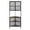 Black(6-Tier with Metal Mesh Door), variant on JRHRXXY 4-Tier Tall Bookcase,Asymmetrical Design,Open Display Storage Cabin for Living Room,Office