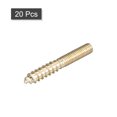 thumbnail image 3 of M5x40mm Hanger Bolts, 20 Pack Double Ended Thread Dowel Screws for Wood Furniture, 3 of 5