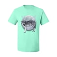 thumbnail image 2 of Wild Bobby Full Moon Cute Arctic Mountain Snow Dire Wolf Men Tee, 2 of 5
