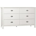 thumbnail image 1 of Kayla 6 Drawer Dresser, White, 1 of 9