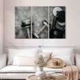 thumbnail image 2 of Elephant Stock Strength Training Equipment Wall Art - Horizontal Multi Panel Canvas - Living Room Wall Decor - Sports Multi Panel - Black And Gray Decor - 50" x 32", 2 of 4