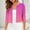 A163 Hot Pink, variant on Womens Chic Gradient Ombre Open Front Shrugs Three Quarter Sleeve Cropped Cardigans Lightweight Bolero Jackets Casual Wedding Guest Dress Layering Tops