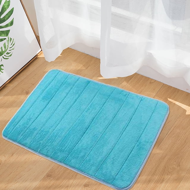 Fiudx Alfombrilla Absorbente de Terciopelo Coral, Espuma Viscoelástica Antideslizante, Suave y Agradable para La Piel, Fácil de Limpiar, Multiusos para Salón, Dormitorio, Cocina y Oficina. Tamaño: 50