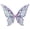 Purple, variant on Doomiva Glitter Butterfly Angel Wings Gradient Effect Flower Fairy Sheer Shiny Wings for Christmas White One Size