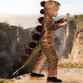 thumbnail image 2 of LIIPEE Kids Dinosaur Costumes Boys Girls Unisex Cute Hooded Onesies Party Dress Up Clothes,3-5 Years, 2 of 9