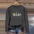 thumbnail image 2 of Wyzesi Sweat-Shirt Graphique Col Rond Femmes Noël Arbre Imprimé Sweat-Shirt 2024 Tendance Manches Longues Col Rond Pull Décontracté Ample Doux, 2 of 4
