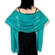 thumbnail image 5 of Chales y envolturas de gasa transparente para damas para vestidos de noche, bufanda suave, 5 of 5