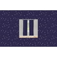 thumbnail image 3 of Ambesonne Space Curtains, Night Skyline with Stars, Pair of 28"x84", Purple White, 3 of 5