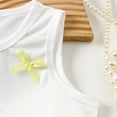 thumbnail image 4 of Cethrio Girls Casual Outfit Sets, Short Sleeve 2 Piece Fashion T-shirts and Shorts Sets Yellow Size 3-4T, 4 of 6