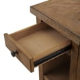 thumbnail image 3 of Intercon Furniture Landmark 16x24" Modern Wood Chairside Table in Oak, 3 of 3