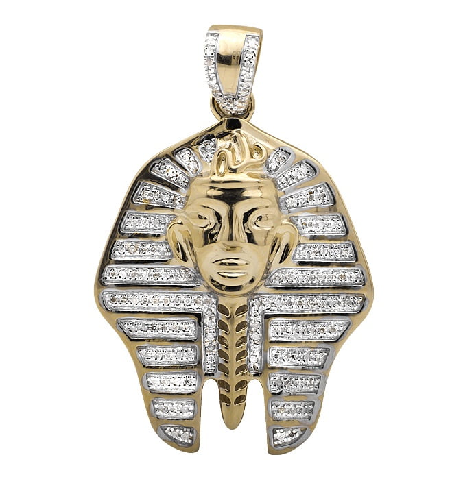 10K Yellow Gold Egyptian Pharaoh King 