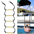 thumbnail image 1 of Boat Rope Ladder - 5step Marine Rope Ladder, Portable Boat Folding Ladder For Inflatable Boat, Kayak, Motorboat, Canoeing, 1 of 4