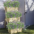 thumbnail image 5 of ZOELNIC 8Pcs Artificial Flowers Outdoor UV Resistant Fake Flowers ,Faux Plastic Flower Greenery Shrubs Plants for Indoor Outside Hanging Planter Home Garden Decoration, 5 of 8