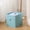 Blue, variant on Foldable Fabric Storage Cube, Collapsible Storage Bin, Cube Organizer Basket with Handle, Open Storage Box for Home, Closet, Nursery, Office, Multi-Color Options