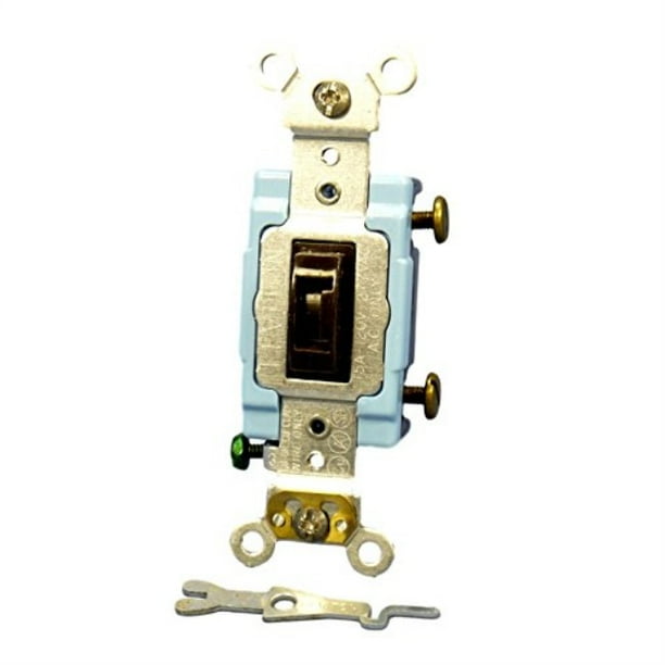 leviton brown tamper resistant industrial 15a locking toggle switch