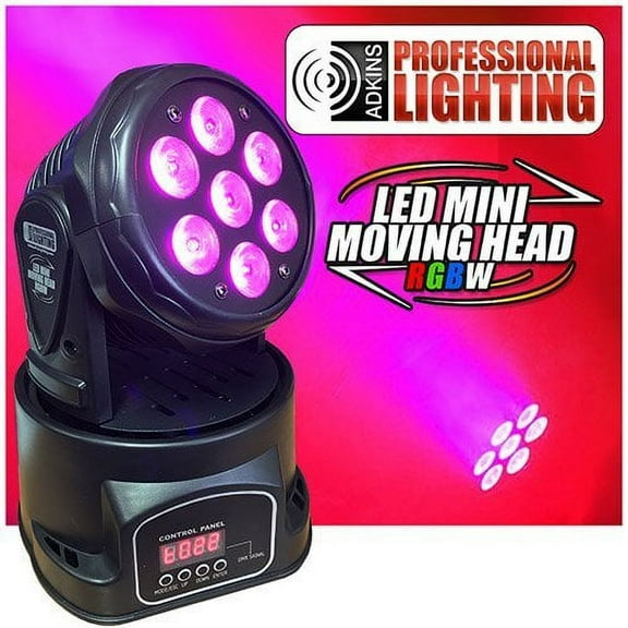 Stage Light - LED Mini Moving Head RGBW Adkins Pro Lighting