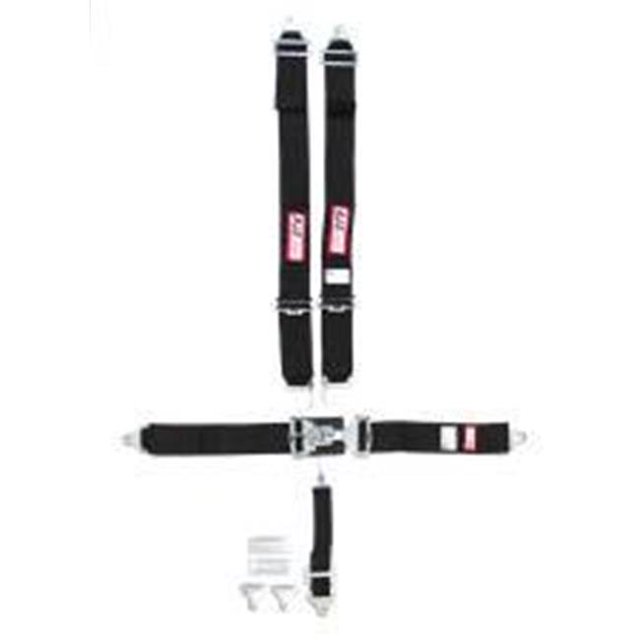 5-Point Restraint System Bolt-In Mount - 2 in. Anti-Sub - Black