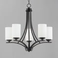thumbnail image 2 of Maxim Deven 20035SWBK Traditional Chandelier Light Fixture - Black, 2 of 5