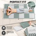 thumbnail image 2 of Set de tapetes para gimnasio BeMaxx de 18 piezas de espuma EVA de 32 x 32 cm, 2 of 9
