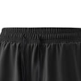 thumbnail image 4 of Lovzfmll Men's Summer Double-Layer Fake Two-Piece Running Fitness Shorts, Sports Athletic Bermuda Shorts Black, S, 4 of 6