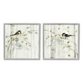 thumbnail image 4 of Stupell Industries Perched Birds Country Botanicals Animals & Insects Painting Gray Framed Art Print Wall Art, Set of 2, 4 of 5