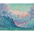 thumbnail image 2 of Paul Signac 14x12 Black Ornate Wood Framed Double Matted Museum Art Print Titled: Les Diablerets (Oldenhorn and Becabesson) (1903), 2 of 5