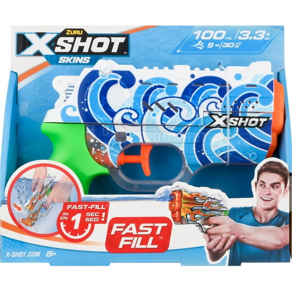 X-Shot Water Fast-Fill Skins Nano Water Blaster Toy - Hydra by ZURU