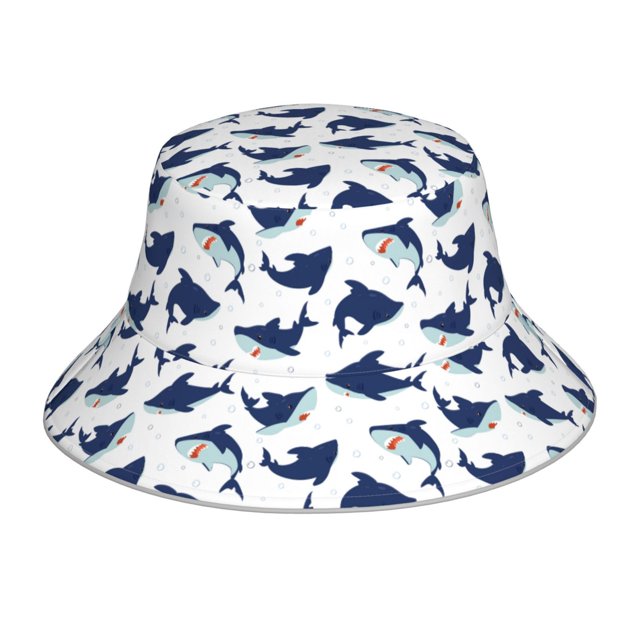 Balery Cute Shark Sombreros para el sol para hombre y mujer, sombrero de pescador con UPF 50+