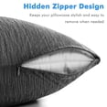 thumbnail image 6 of Aship Cooling Pillow Cases, Dual-Sided Summer Cooling Pillowcases, Arc-Chill Jade-Infused Fiber, Breathable & Moisture-Wicking, Non-Slip Hidden Zipper, Machine Washable, King 20''x36'', 2 Pack Black, 6 of 8