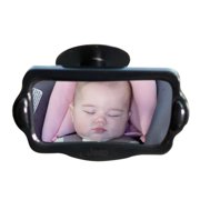 Jeep Baby View Adjustable Backseat Mirror, Black