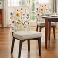 thumbnail image 4 of Botanical Floral Chair Back Covers, Removable Chair Covers for Dining Chairs Set of 6, Washable Chairs Slipcovers Back Seat Protector for Wedding Party 19"x20", 4 of 9
