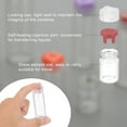thumbnail image 4 of Uxcell 10Pcs Clear Glass Sample Vials, Small Liquid Bottles Red 5ml, 4 of 7